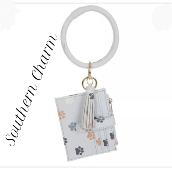 Paw Prints 3-In-1 Bracelet, Key Ring, and Wallet - Picture 1 of 3